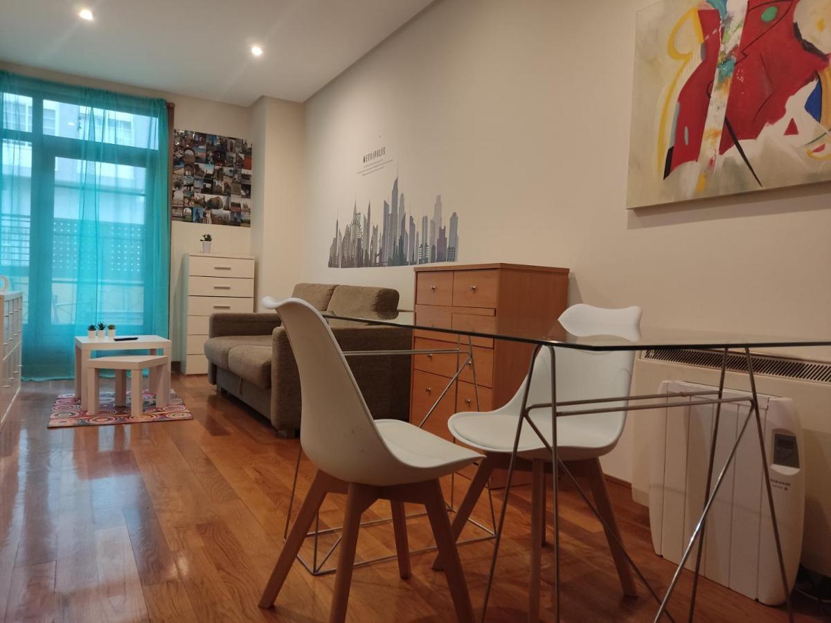 Ferienwohnung Pleno Centro, Terraza, Principe, 5 Min Casco Vello Y Estacion Ave Vigo Exterior foto