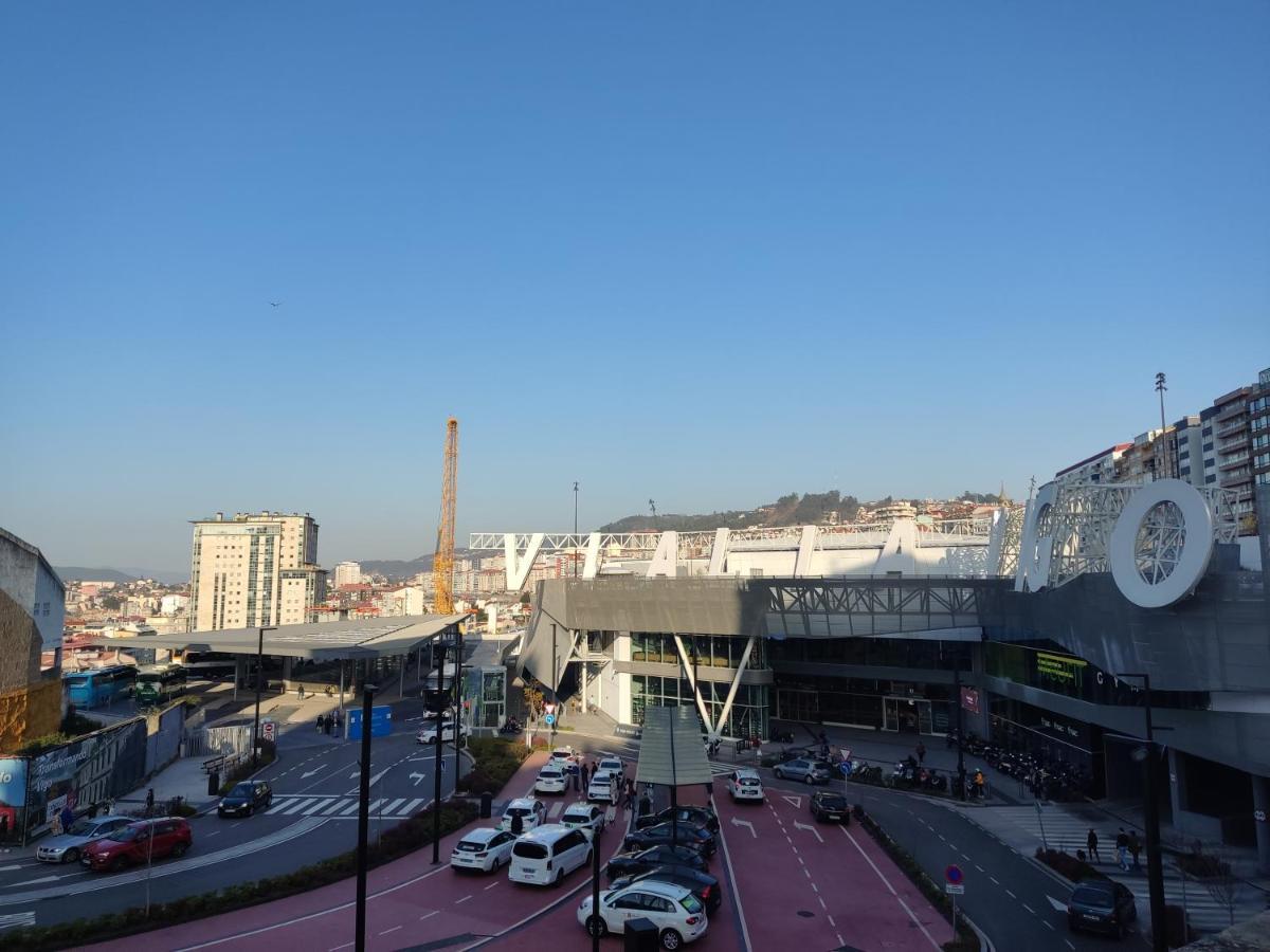 Ferienwohnung Pleno Centro, Terraza, Principe, 5 Min Casco Vello Y Estacion Ave Vigo Exterior foto